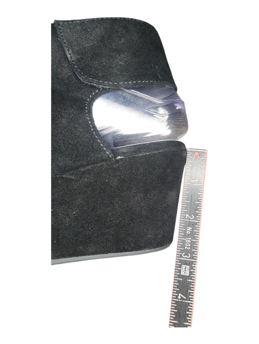 Chocolat Blu White Suede Wedge, Womens 6 - Picture 12 of 12
